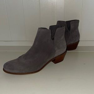 Grey Cole Haan slip on booties, size 10